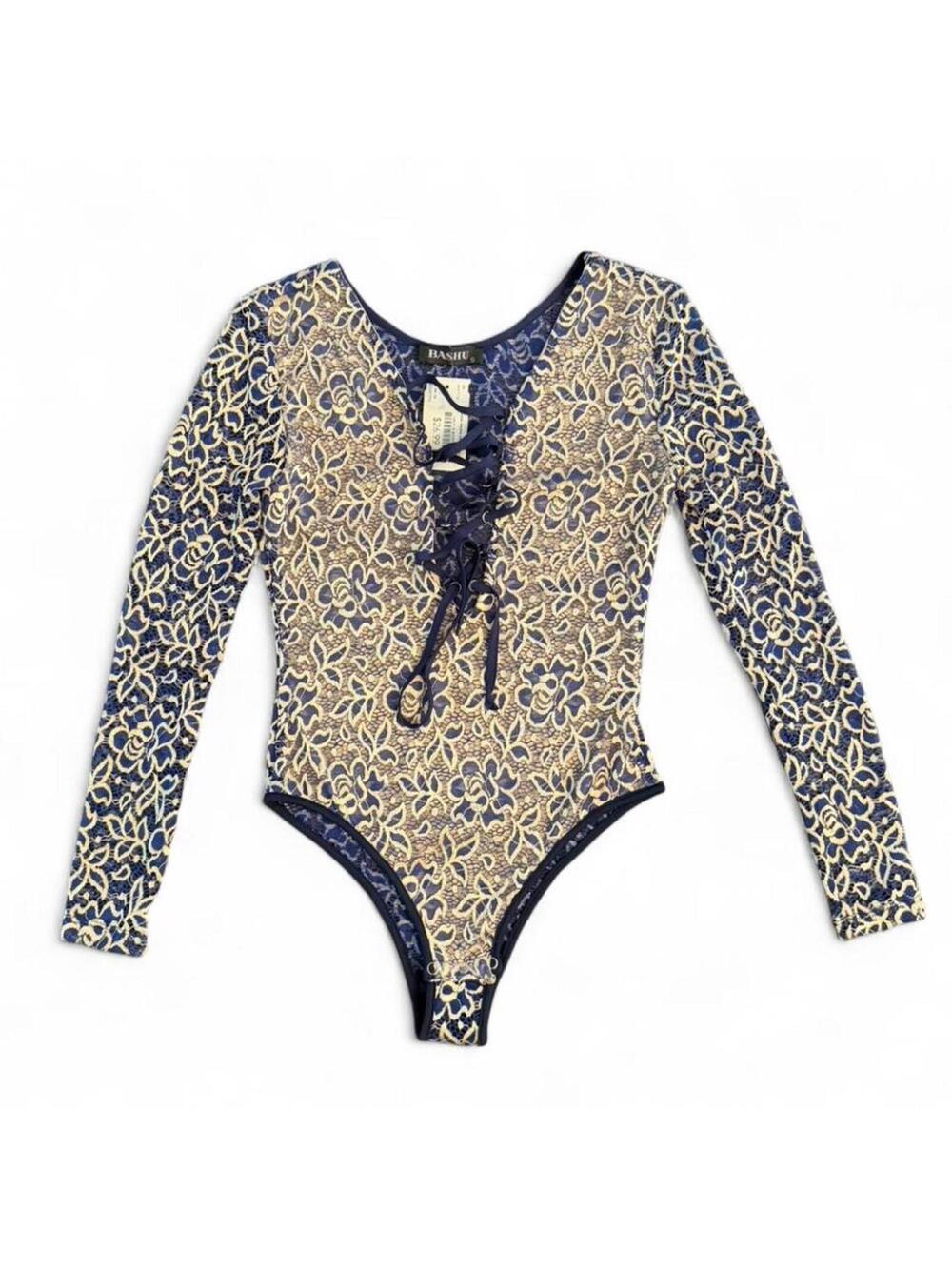 Women's Multi and Blue Bodysuit